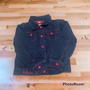 6x girls hello kitty denim jacket